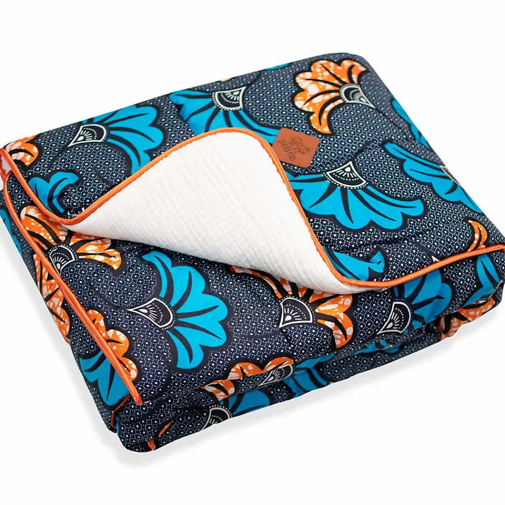 Couverture réversible Wax Fleurs de mariage>Sevira Kids Online
