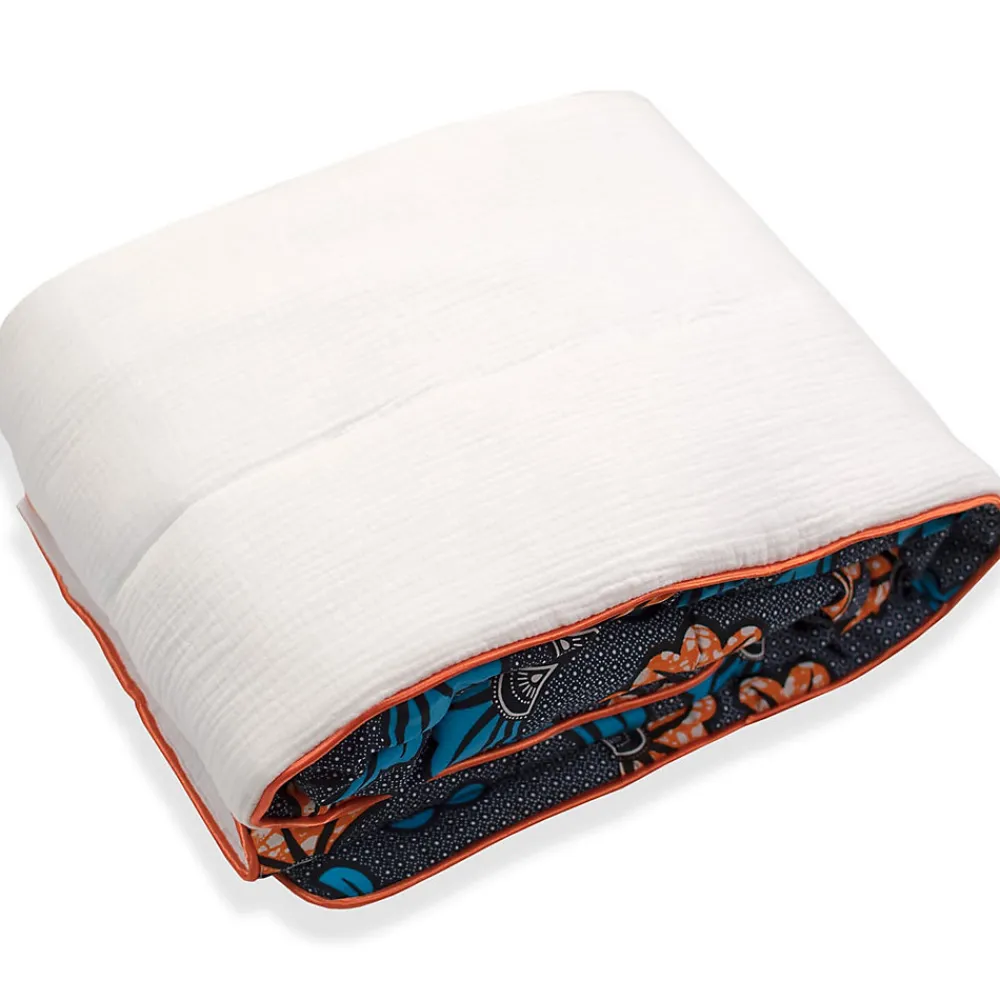 Couverture réversible Wax Fleurs de mariage>Sevira Kids Online