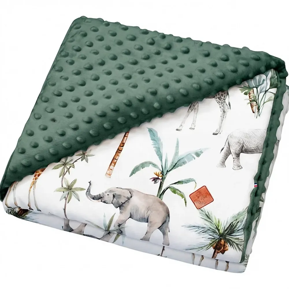 Sevira Kids Couverture réversible en minky Safari* Couverture