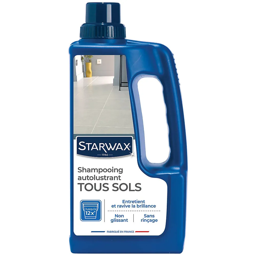 Shampoing autolustrant 2 en 1 tous sols intérieurs 1L>Starwax Sale