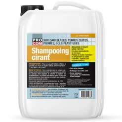 Procom Shampooing cirant pour carrelage, pierres naturelles, terres cuites, marbres, grés -1 litre-* Nettoyant Et Entretien Pour Sol