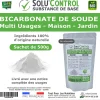 SOLU'CONTROL - 500 g de Bicarbonate de Soude Multi Usages, Maison et Jardin, 100% Naturel, Sachet Zip refermable>Tout Pour Les Nuisibles Clearance