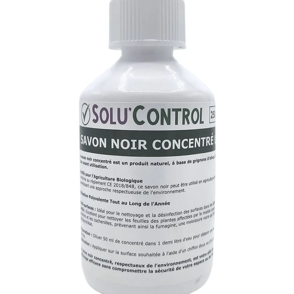 SOLU'CONTROL - Savon Noir Concentré 250ml - Enlève miellat pucerons cochenilles>Tout Pour Les Nuisibles Online