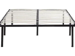 Habitat Et Jardin Sommier à lattes + pieds pour matelas 140 x 190 cm 26 lattes* Sommier