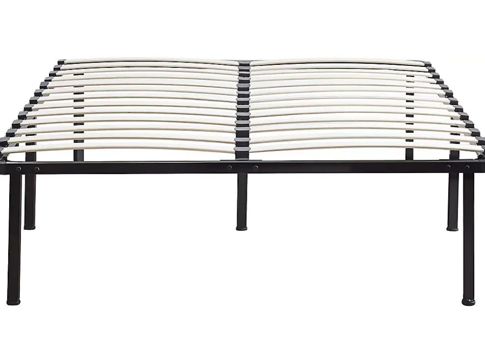 Habitat Et Jardin Sommier à lattes + pieds pour matelas 140 x 190 cm 26 lattes* Sommier
