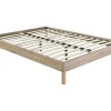 Vente-unique Sommier à lattes 140 x 190 cm - Naturel clair - MUCHIGAN de YSMÉE* Sommier