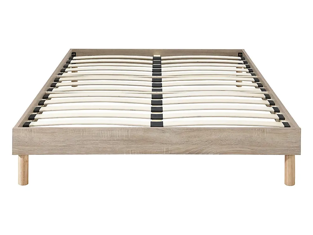 Vente-unique Sommier à lattes 160 x 200 cm - Naturel clair - MUCHIGAN de YSMÉE* Sommier