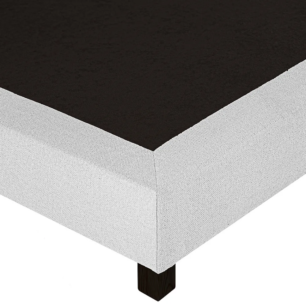 Sommier à lattes avec pieds CELY, tapissier en bois massif couleur gris-longueur 200 x largeur 160 cm>Juanio Discount