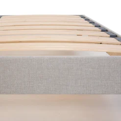 Sommier à lattes en bois Capitole 90x190 cm Coloris Gris clair Livré en kit><noscript><img width=