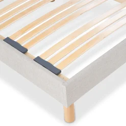 Sommier à lattes en bois Capitole 180x200 cm Coloris Gris clair Livré en kit><noscript><img width=