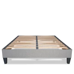 Sommier à lattes en bois Ergostar 160x200 cm Coloris Gris clair Livré en kit><noscript><img width=