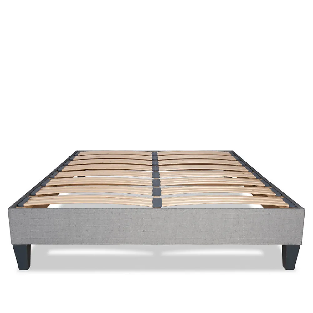Sommier à lattes en bois Ergostar 160x200 cm Coloris Gris clair Livré en kit>Olympe Literie Discount