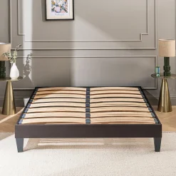 Sommier à lattes en bois Kit15 200x220 cm Coloris Gris anthracite Livré en kit>Olympe Literie Best