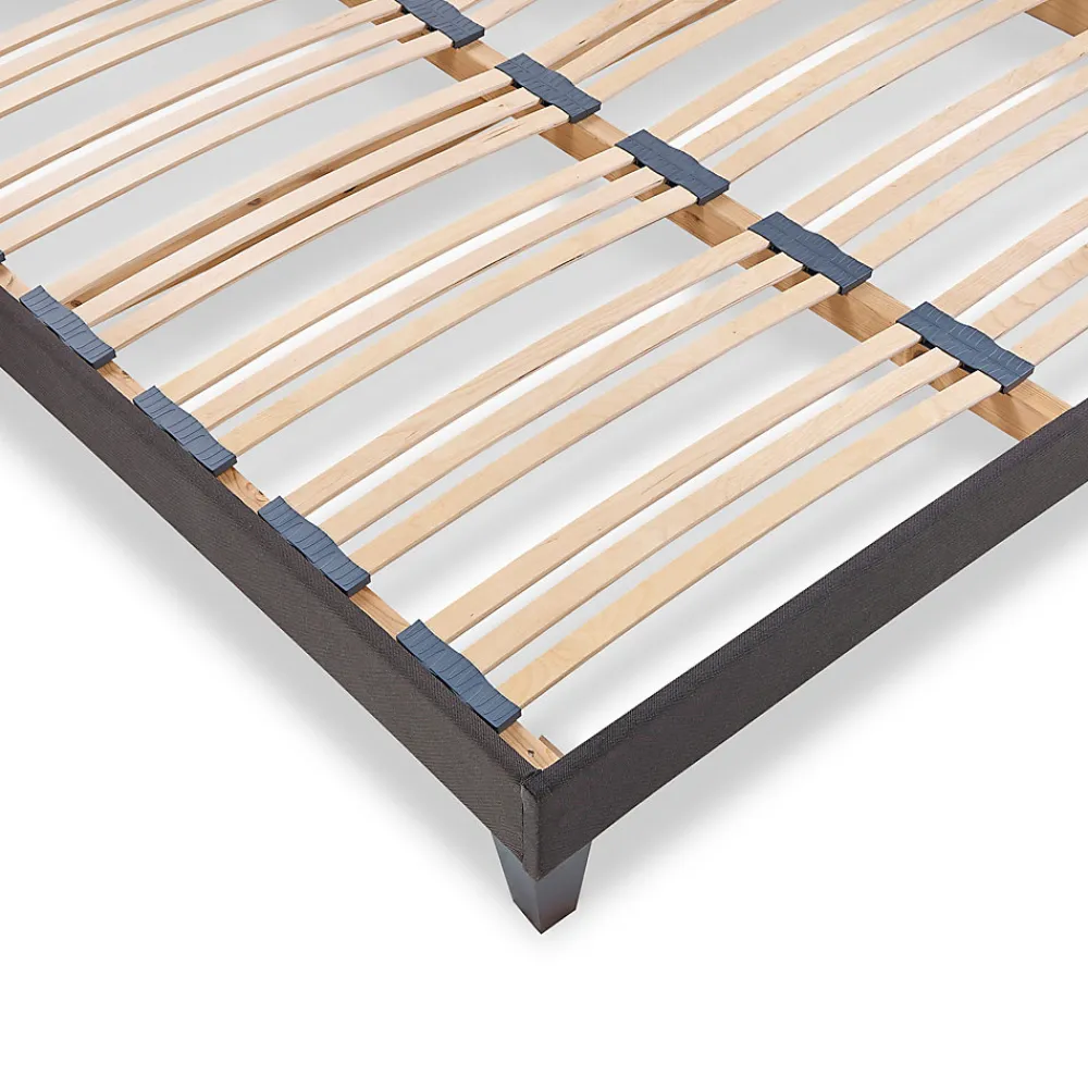Sommier à lattes en bois Kit15 140x190 cm Coloris Gris anthracite Livré en kit>Olympe Literie Clearance