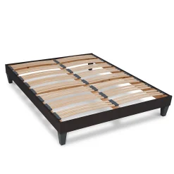 Sommier à lattes en bois Kit15 200x200 cm Coloris Gris anthracite Livré en kit>Olympe Literie New