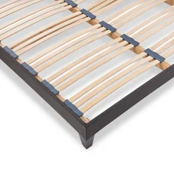 Olympe Literie Sommier à lattes en bois Kit15 180x200 cm Coloris Gris anthracite Livré en kit* Sommier