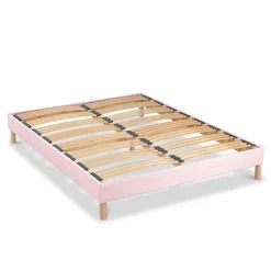 Sommier à lattes en bois Lumière 160x200 cm Coloris Rose Livré en kit>Bellecour Online
