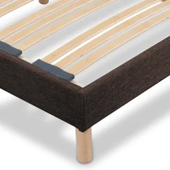 Sommier à lattes en bois Lumière 90x200 cm Coloris Marron Livré en kit><noscript><img width=
