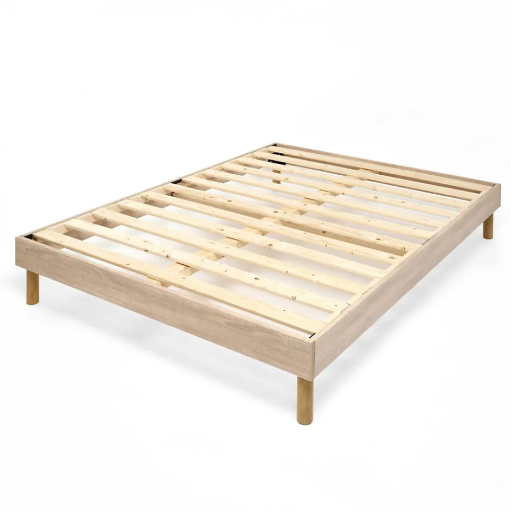 Sommier à lattes en kit 160x200 cm avec pieds>Bleu Calin Hot
