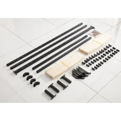 Kosmi Sommier à Lattes en kit 140x190 cm sur Pieds pour lit 2 Places* Sommier