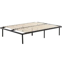 Kosmi Sommier à Lattes en kit 140x190 cm sur Pieds pour lit 2 Places* Sommier