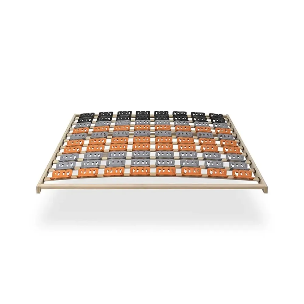Monmobilierdesign Sommier à Lattes Ergonomique Cadre En Bois Avec Plots De Soutien 140x200 Cm* Sommier
