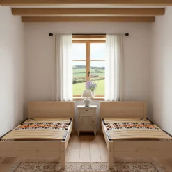 Monmobilierdesign Sommier à Lattes Ergonomique En Bois Avec Plots De Soutien 7 Zones De Confort 120x200 Cm* Sommier