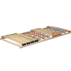 Monmobilierdesign Sommier à Lattes Ergonomique En Bois Avec Plots De Soutien 7 Zones De Confort 120x200 Cm* Sommier