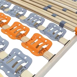 Monmobilierdesign Sommier à Lattes Ergonomique En Bois Avec Plots De Soutien 7 Zones De Confort 120x200 Cm* Sommier