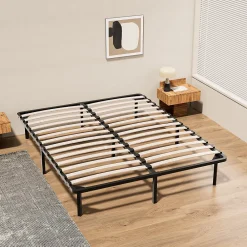 Sommier à Lattes sur Pieds, Lit 2x13 Lattes,7 Pieds Inclus,140x190CM Dewinner><noscript><img width=