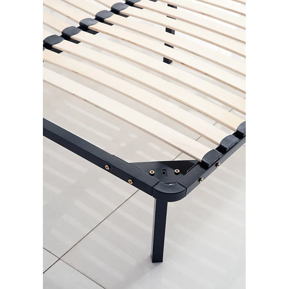Kosmi Sommier à lattes 160x200 cm sur pieds pour lit 2 places* Sommier