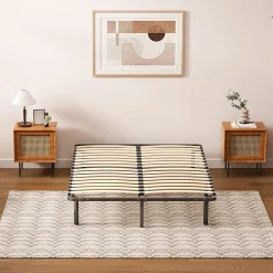 Sommier à lattes 2x18 rangs, 160x200 cm, incl. 9 repose-pieds><noscript><img width=