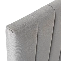 Sommier + tête de lit Eris 140x190 cm Gris clair><noscript><img width=