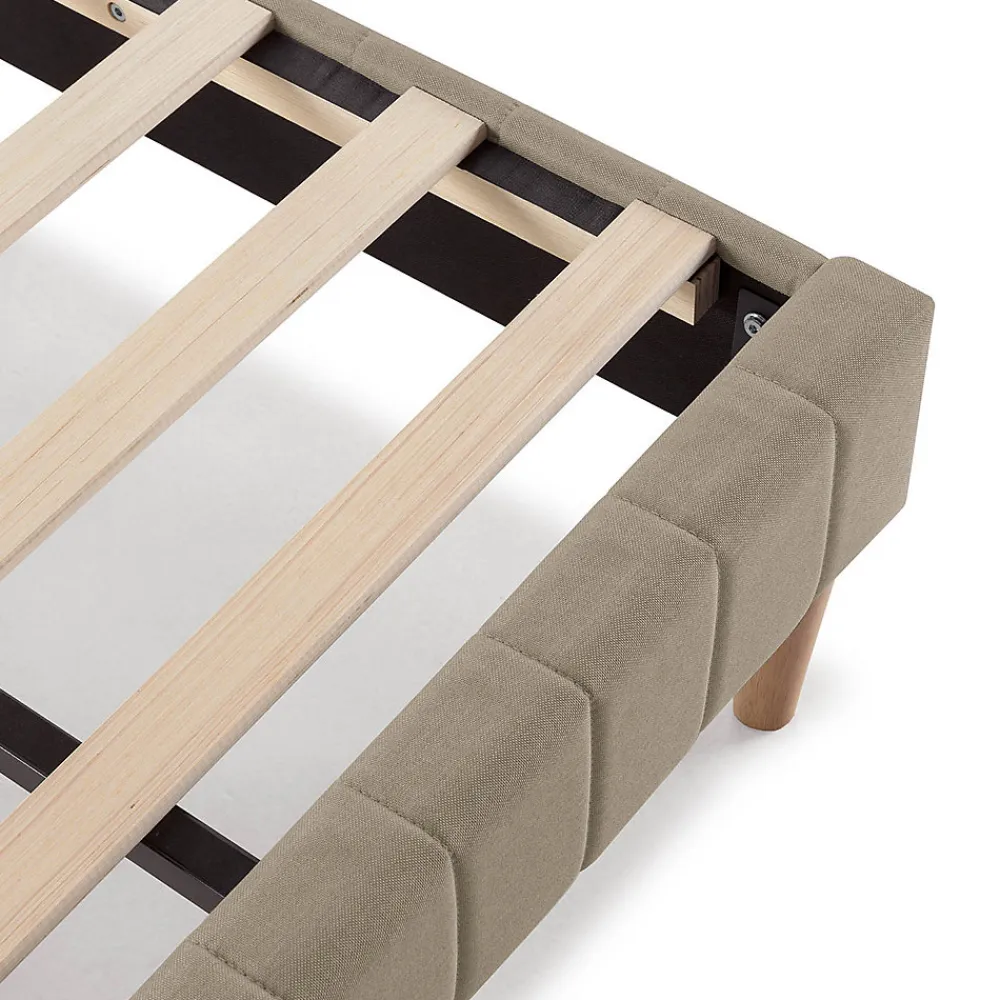 Vs Venta-Stock Sommier + tête de lit Eris 150x190 cm Beige* Sommier