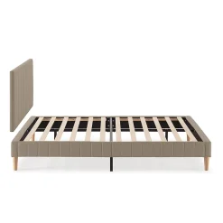 Vs Venta-Stock Sommier + tête de lit Eris 150x190 cm Beige* Sommier