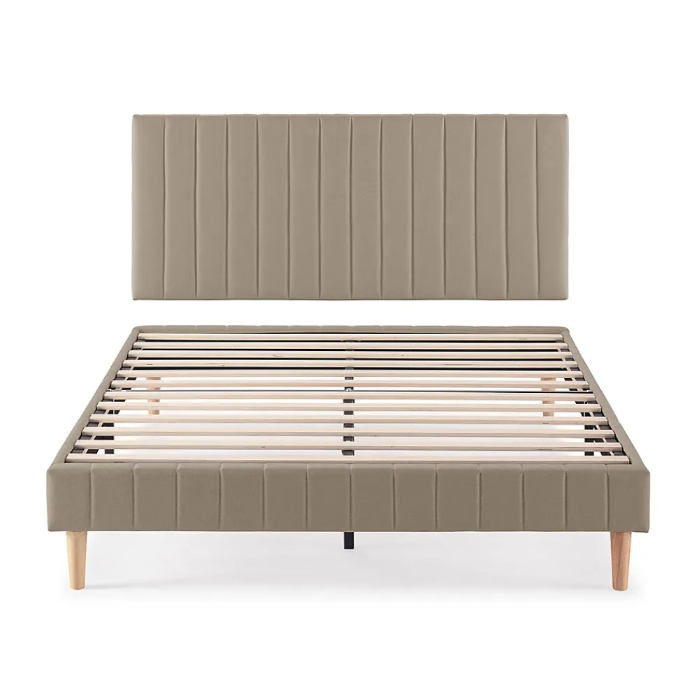 Vs Venta-Stock Sommier + tête de lit Eris 150x190 cm Beige* Sommier