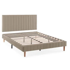 Vs Venta-Stock Sommier + tête de lit Eris 150x190 cm Beige* Sommier