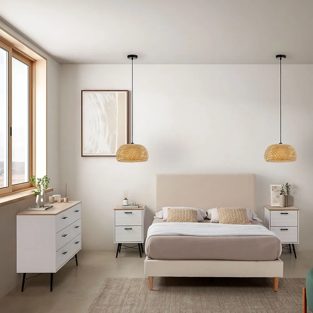 Vs Venta-Stock Sommier + tête de lit Niebla 140x200 cm Beige* Sommier