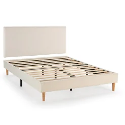 Sommier + tête de lit Niebla 140x190 cm Beige>Vs Venta-Stock New