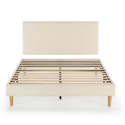Sommier + tête de lit Niebla 150x190 cm Beige><noscript><img width=