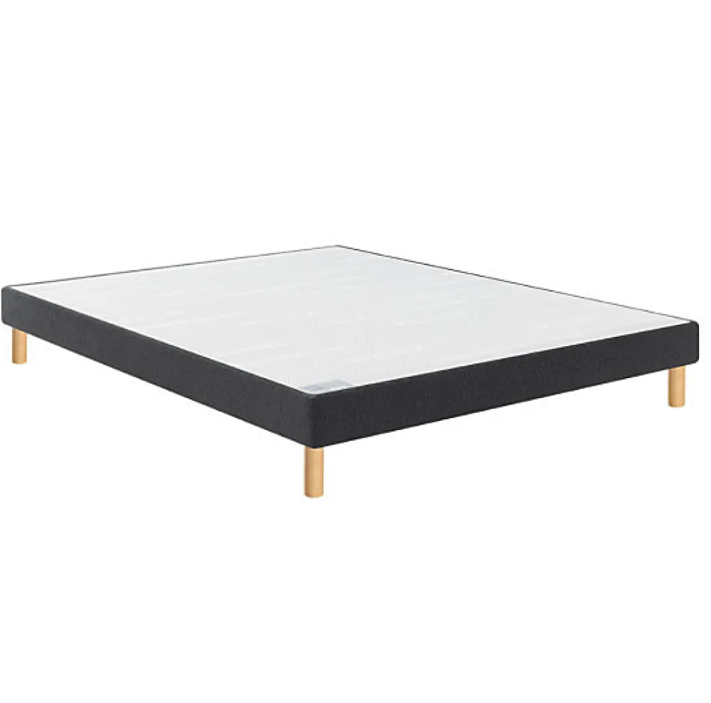 Sommier CONFORT FERME VIGOROSO DECO 100x200 Trame gris clair Lattes>Bultex New