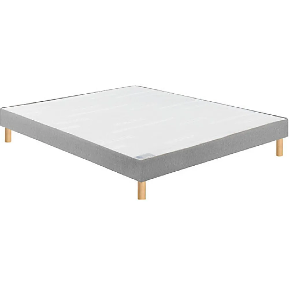 Sommier CONFORT FERME VIGOROSO DECO 80x200 Trame gris clair Lattes>Bultex New