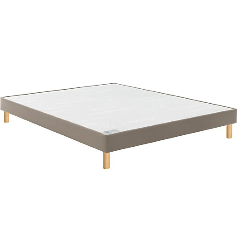 Sommier CONFORT FERME VIGOROSO DECO 160x200 Enduit Moka Lattes>Bultex Hot