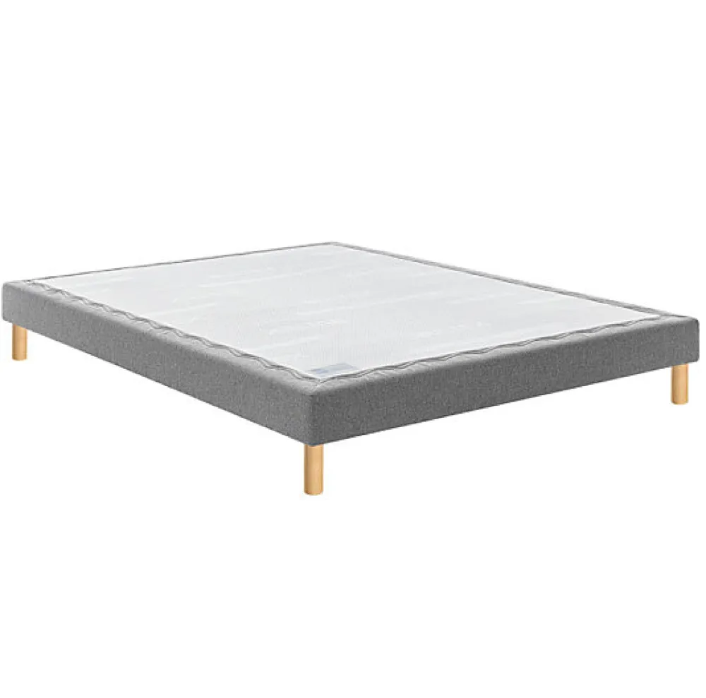 Bultex Sommier CONFORT MEDIUM MEDIANO 200x200 Enduit Moka Lattes* Sommier