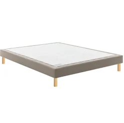 Bultex Sommier CONFORT MEDIUM MEDIANO 200x200 Enduit Moka Lattes* Sommier