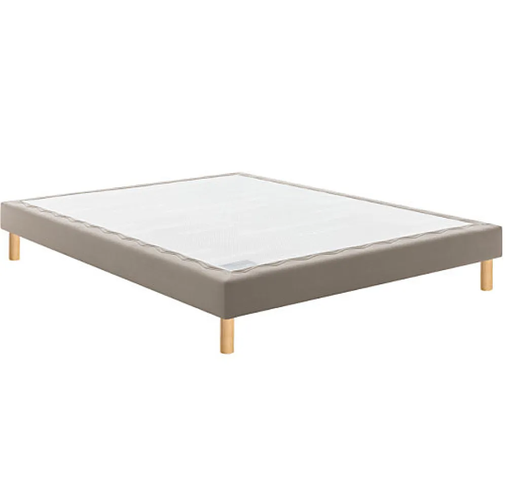 Bultex Sommier CONFORT MEDIUM MEDIANO 200x200 Enduit Moka Lattes* Sommier