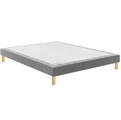 Bultex Sommier CONFORT MEDIUM MEDIANO 80x200 Trame gris clair Lattes* Sommier
