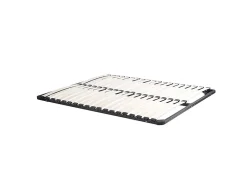 Vente-unique Sommier cadre à lattes 140 x 200 cm - 2x19 lattes - Sans pieds - Noir - KALISTA de YSMÉE* Sommier