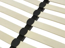Sommier cadre à lattes 200 x 200 cm - 3x19 lattes - Sans pieds - Noir - KALISTA de YSMÉE><noscript><img width=