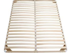 Sommier cadre à lattes 140 x 190 cm - 2x19 lattes - Sans pieds - Beige - KALISTA de YSMÉE><noscript><img width=